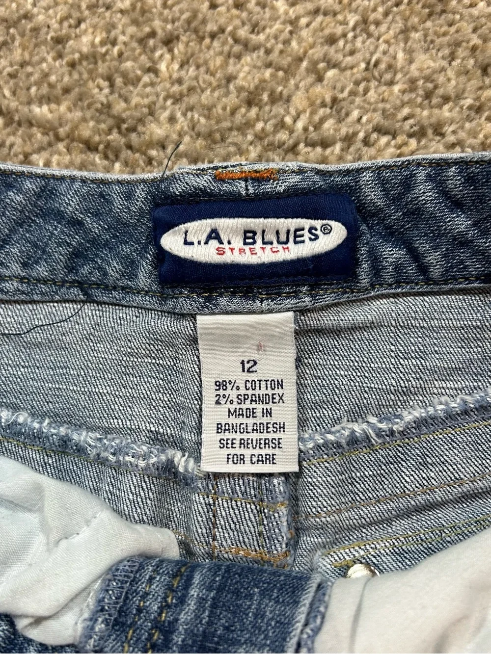 L.A. Blues Light Blue Denim Jean Shorts